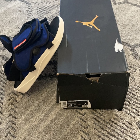 Jordan LS Slide Sandals Deep Royal Blue-Turf Orange CZ0791-400 main image 5